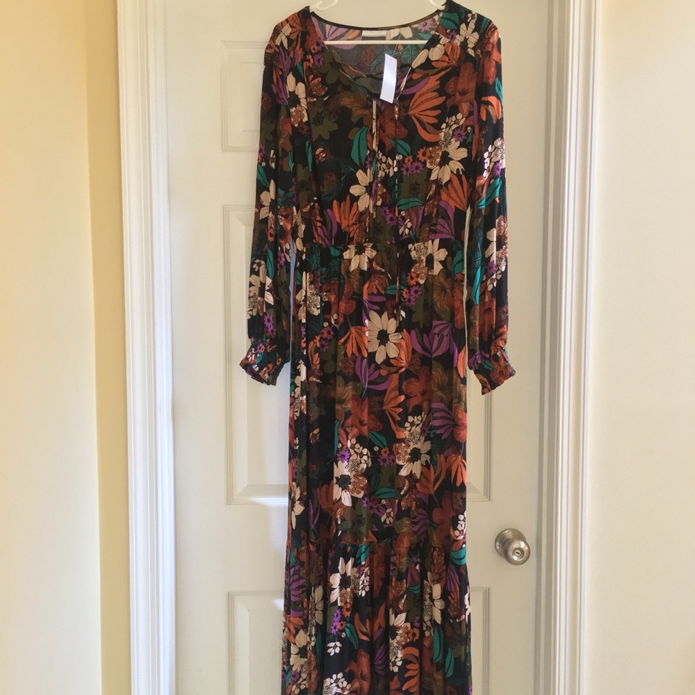 Long floral dress